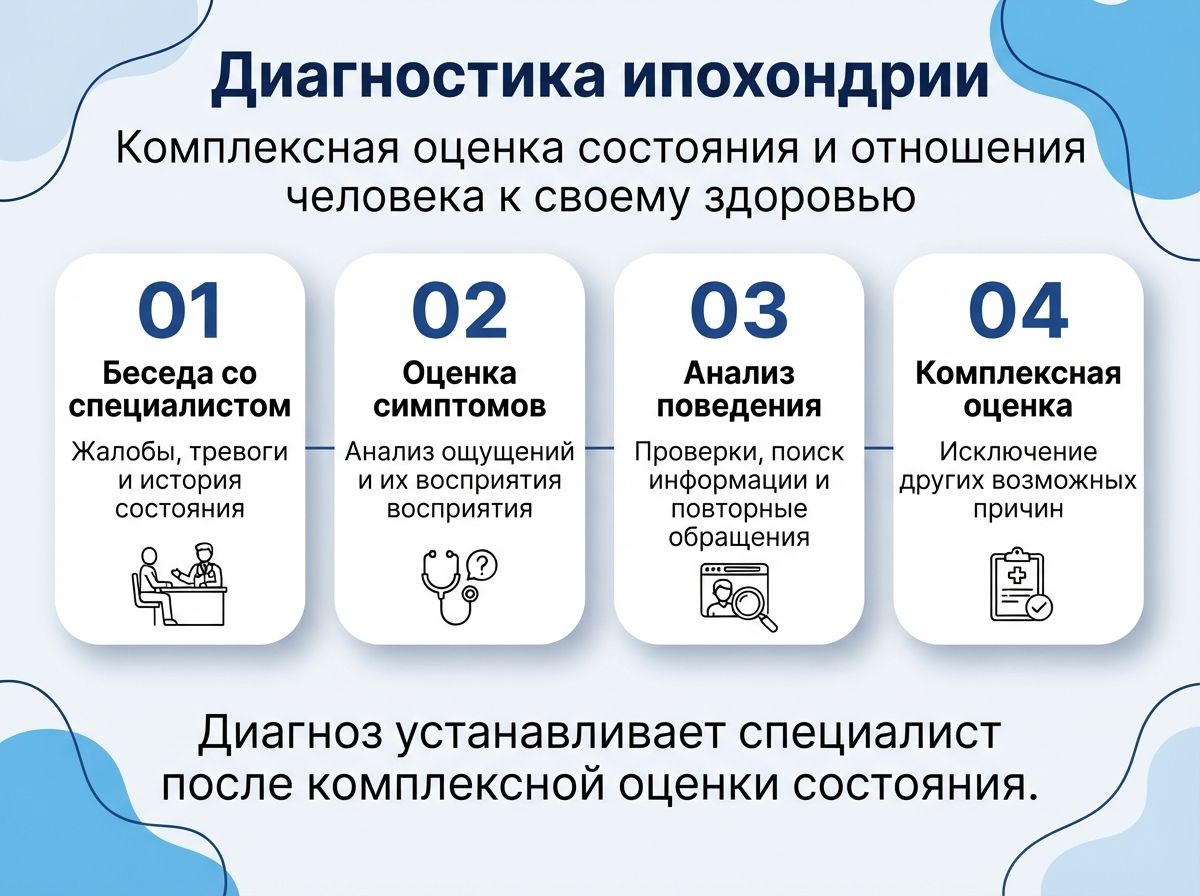Лечение ипохондрии инфографика